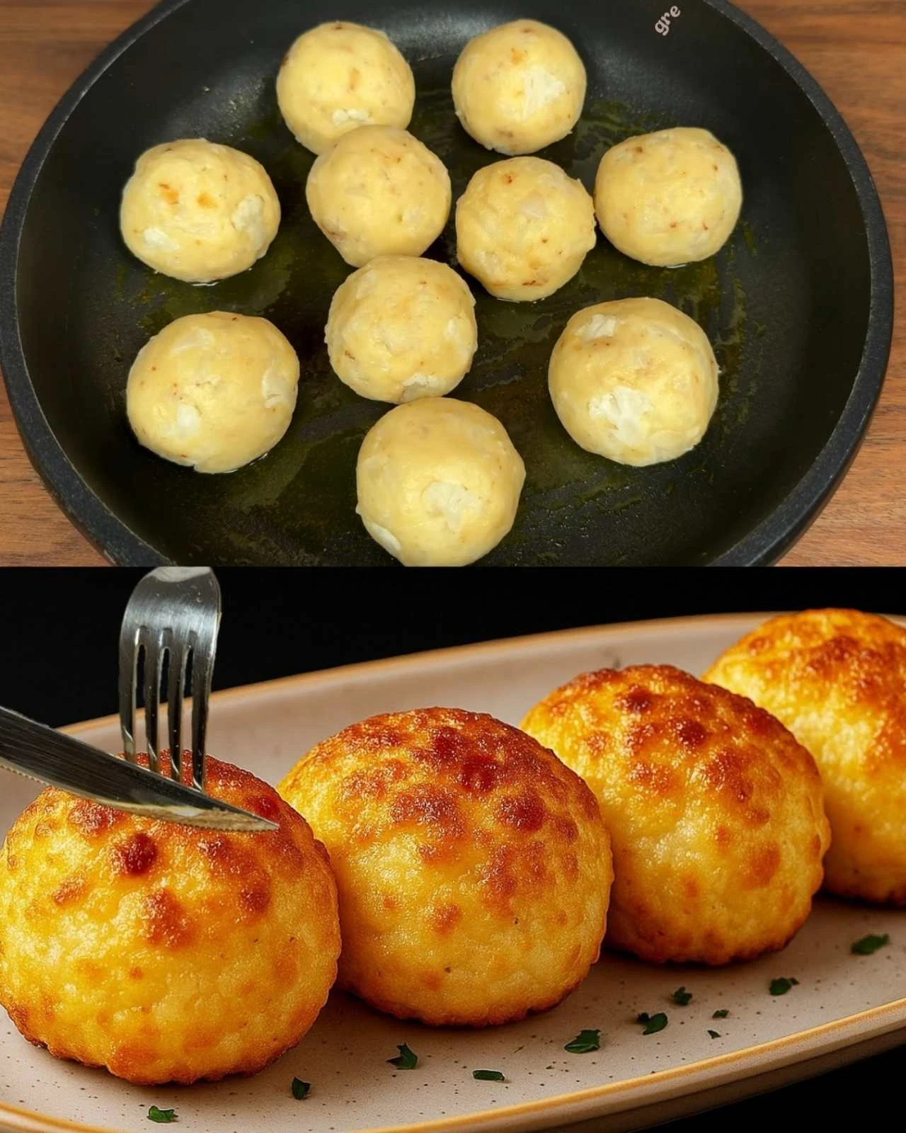 květákovo-bramborové kuličky