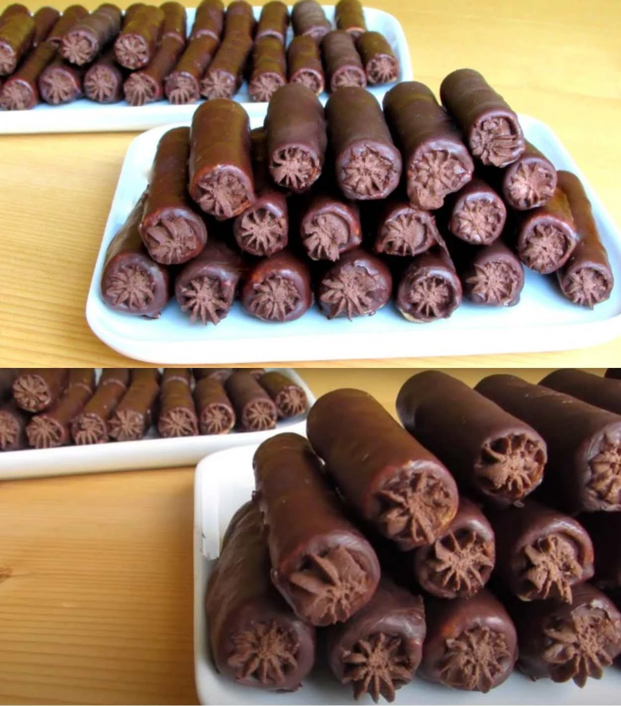čokoládové trubičky