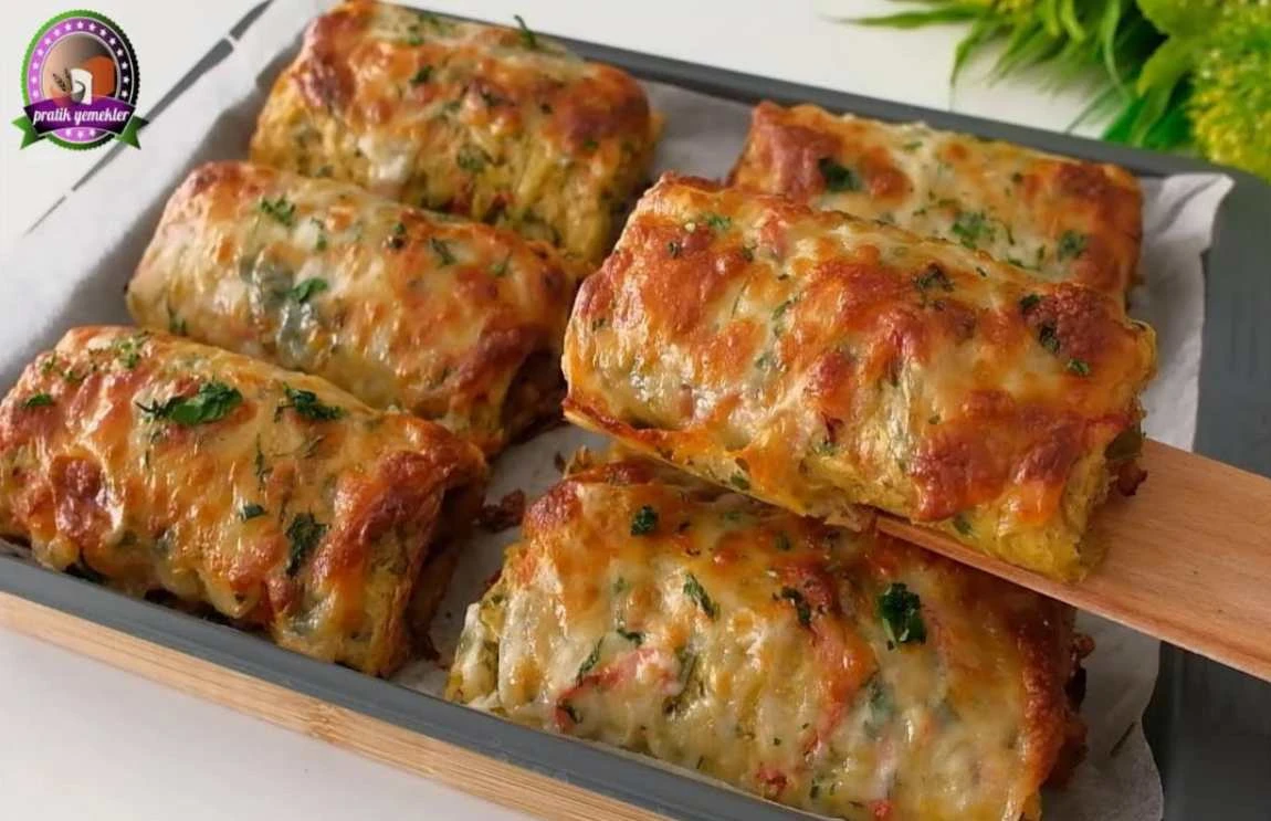 Bramborové rolky s kuřecím masem