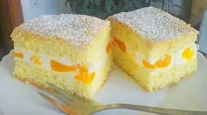 Mandarinkové tvarohové řezy