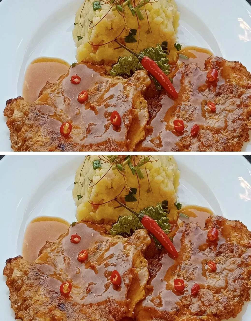 Čertovské plátky se šťouchanými bramborami