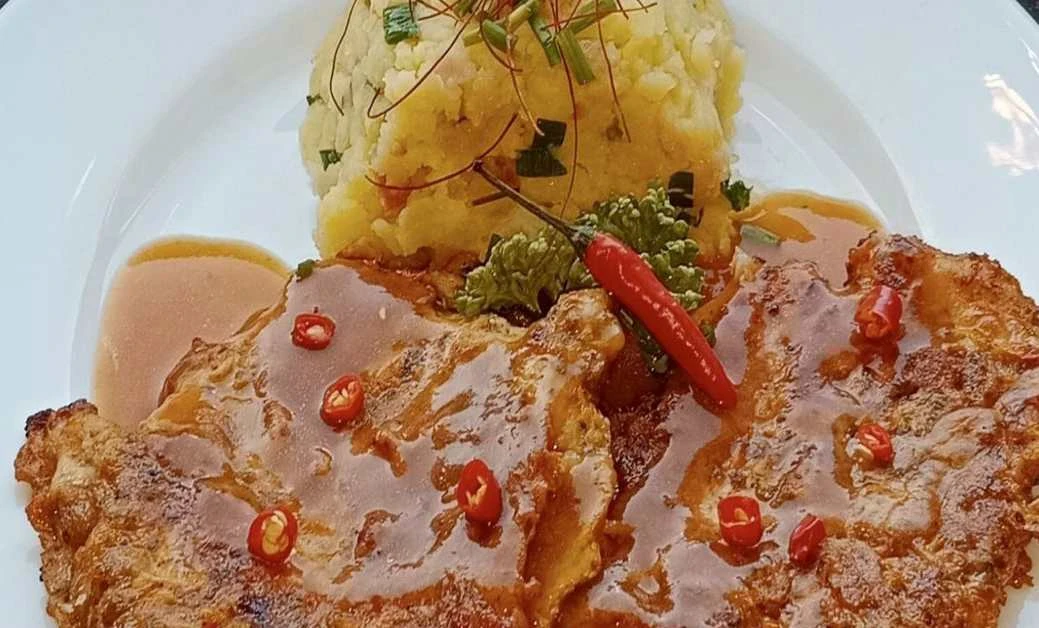 Čertovské plátky se šťouchanými bramborami