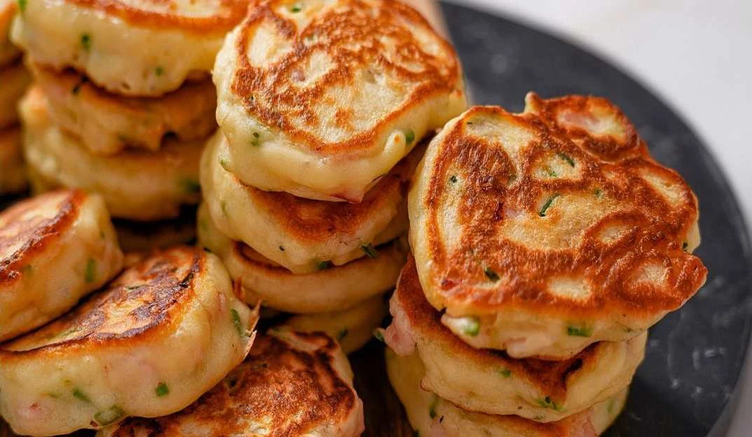 slané lívance se šunkou