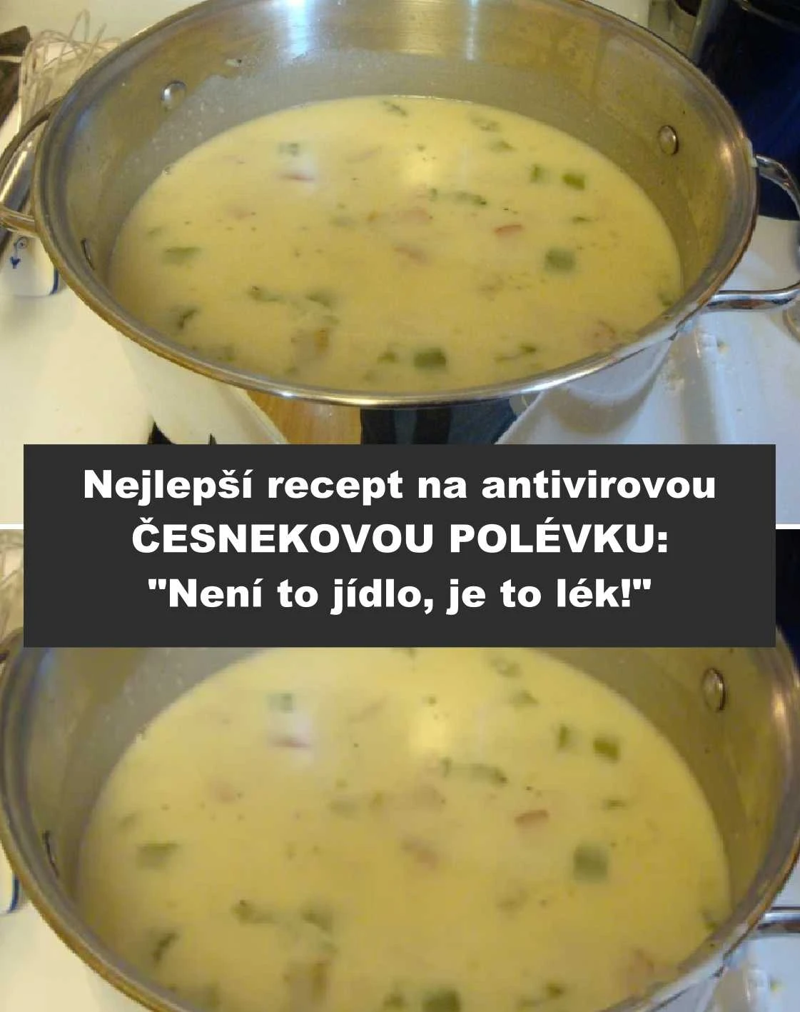 Silná česneková polévka na podporu imunity