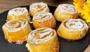 Jablečné šátečky z listového těsta