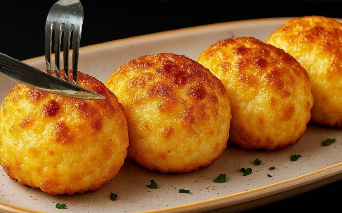 Křupavé pečené květákovo-bramborové kuličky