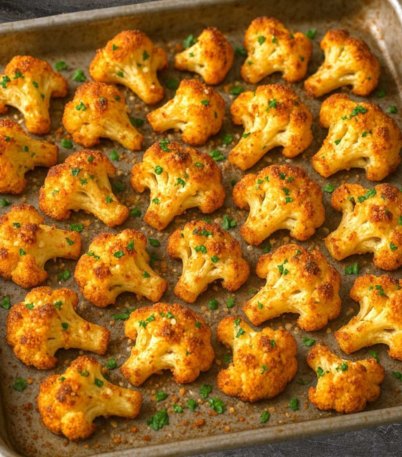 pečený květák s česnekem a parmazánem