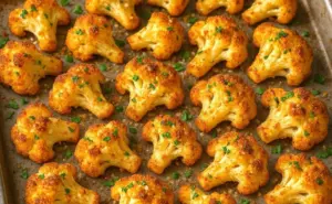 pečený květák s česnekem a parmazánem