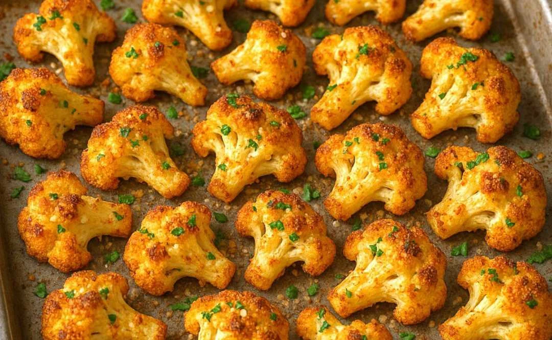 pečený květák s česnekem a parmazánem