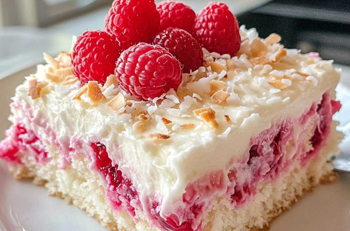 Lehký dezert z mražených malin