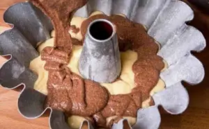 Tvarohová mramorová bábovka