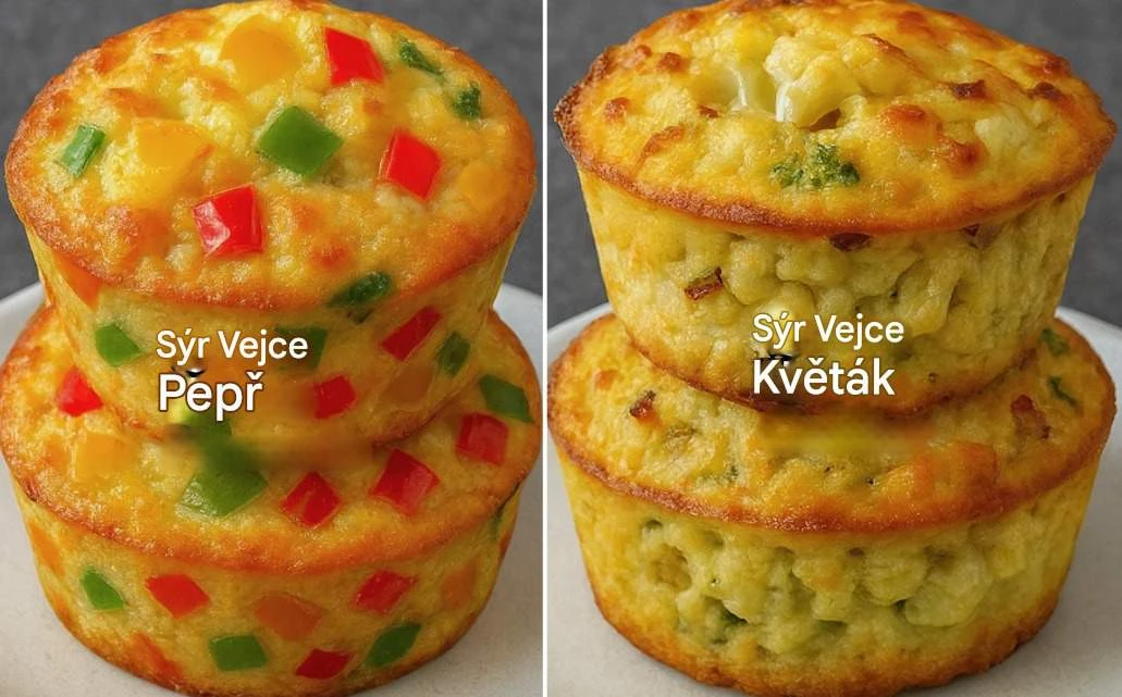 4 zdravé zeleninové muffiny se sýrem: rychlé slané recepty na snídani, svačinu i večeři