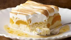 Rýžový nákyp s broskvemi