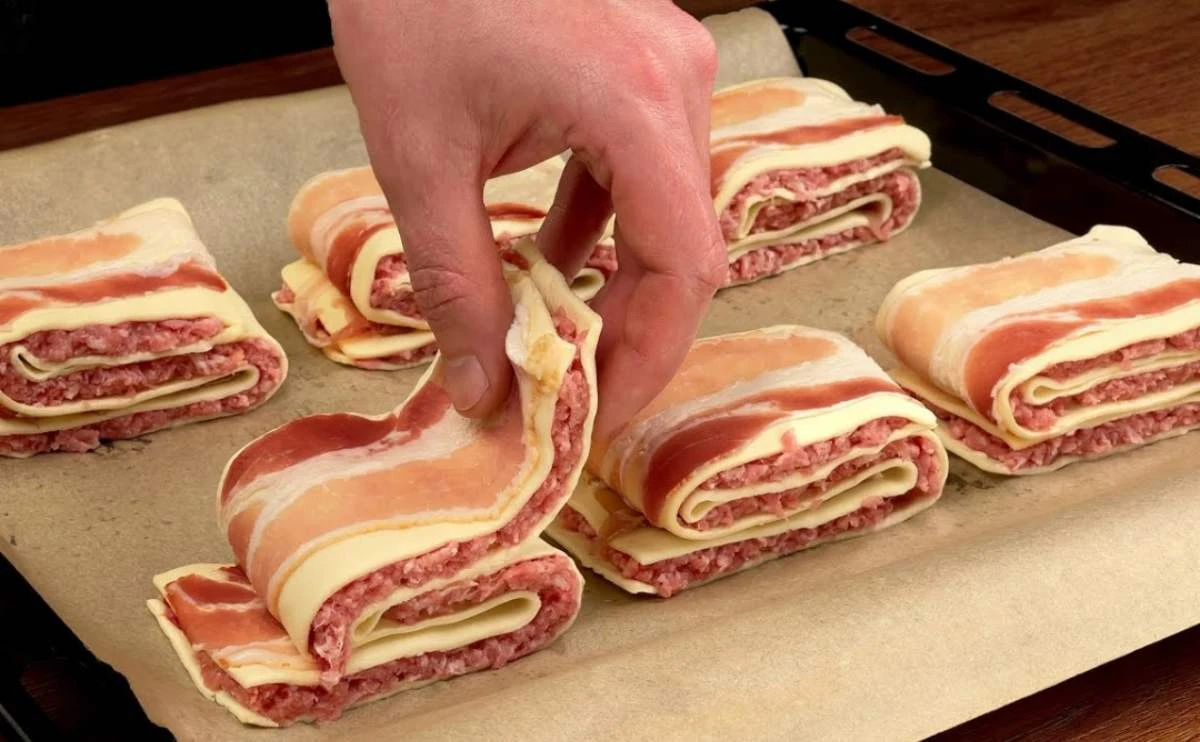 Slané rolky z listového těsta