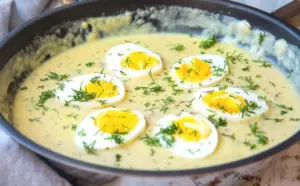 Vejce v hořčičné omáčce