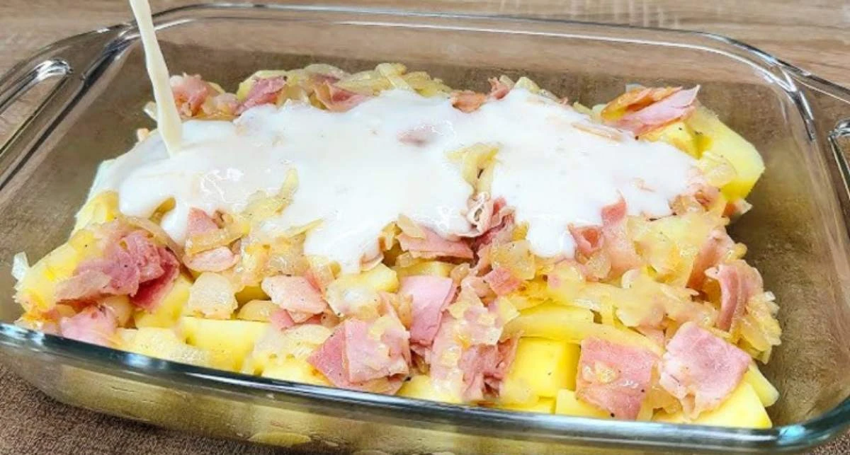 Havajský zapečený těstovinový nákyp