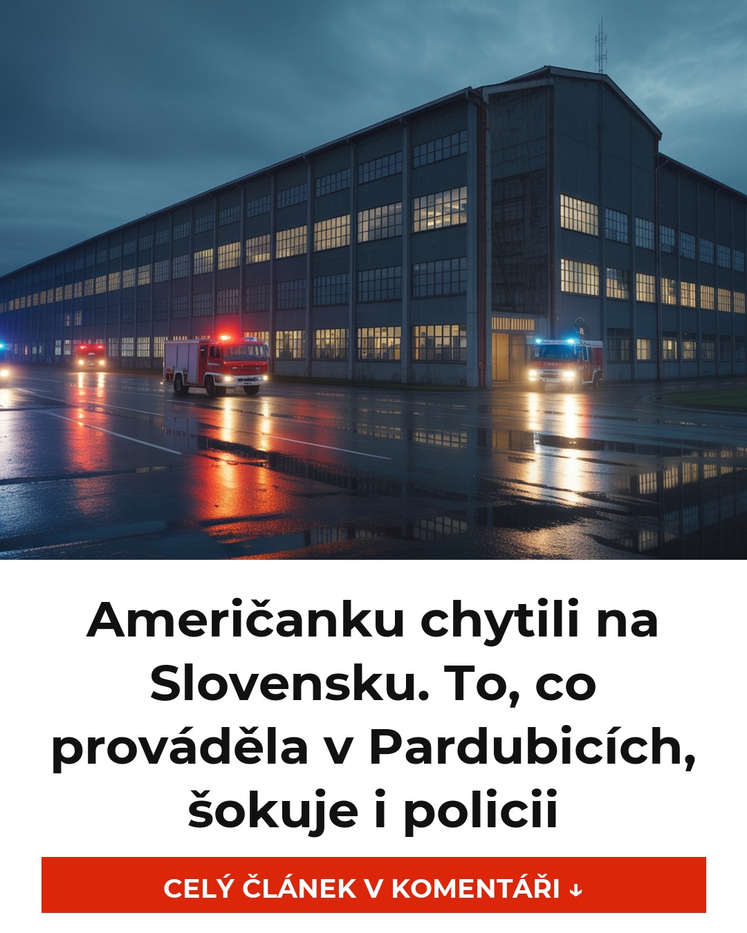 Američanku chytili na Slovensku. To, co prováděla v Pardubicích, šokuje i policii