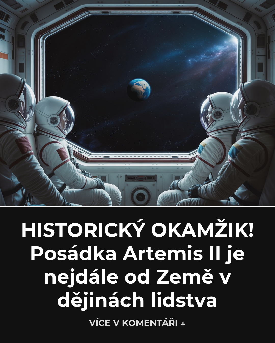 HISTORICKÝ OKAMŽIK! Posádka Artemis II je nejdále od Země v dějinách lidstva
