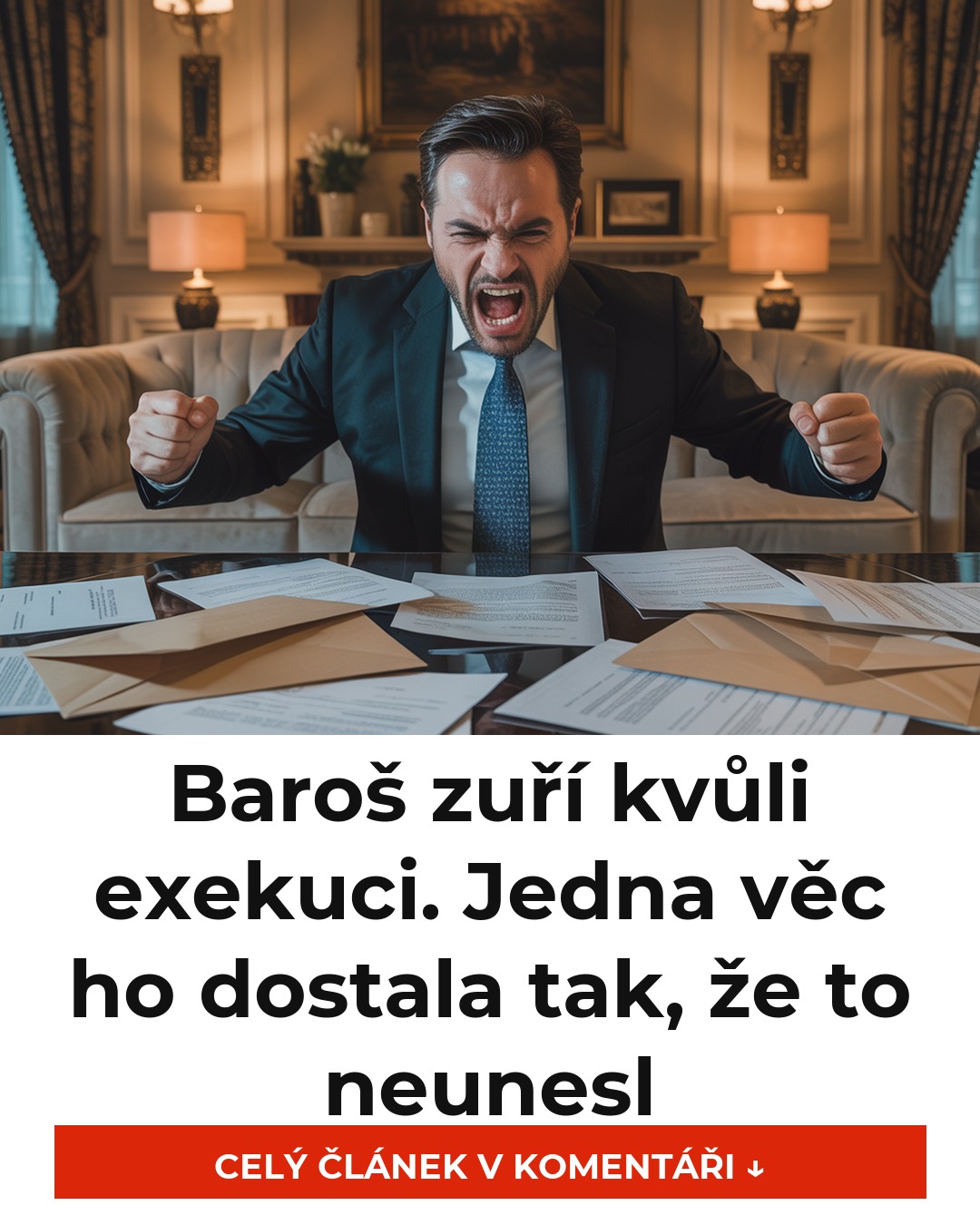 Baroš zuří kvůli exekuci. Jedna věc ho dostala tak, že to neunesl