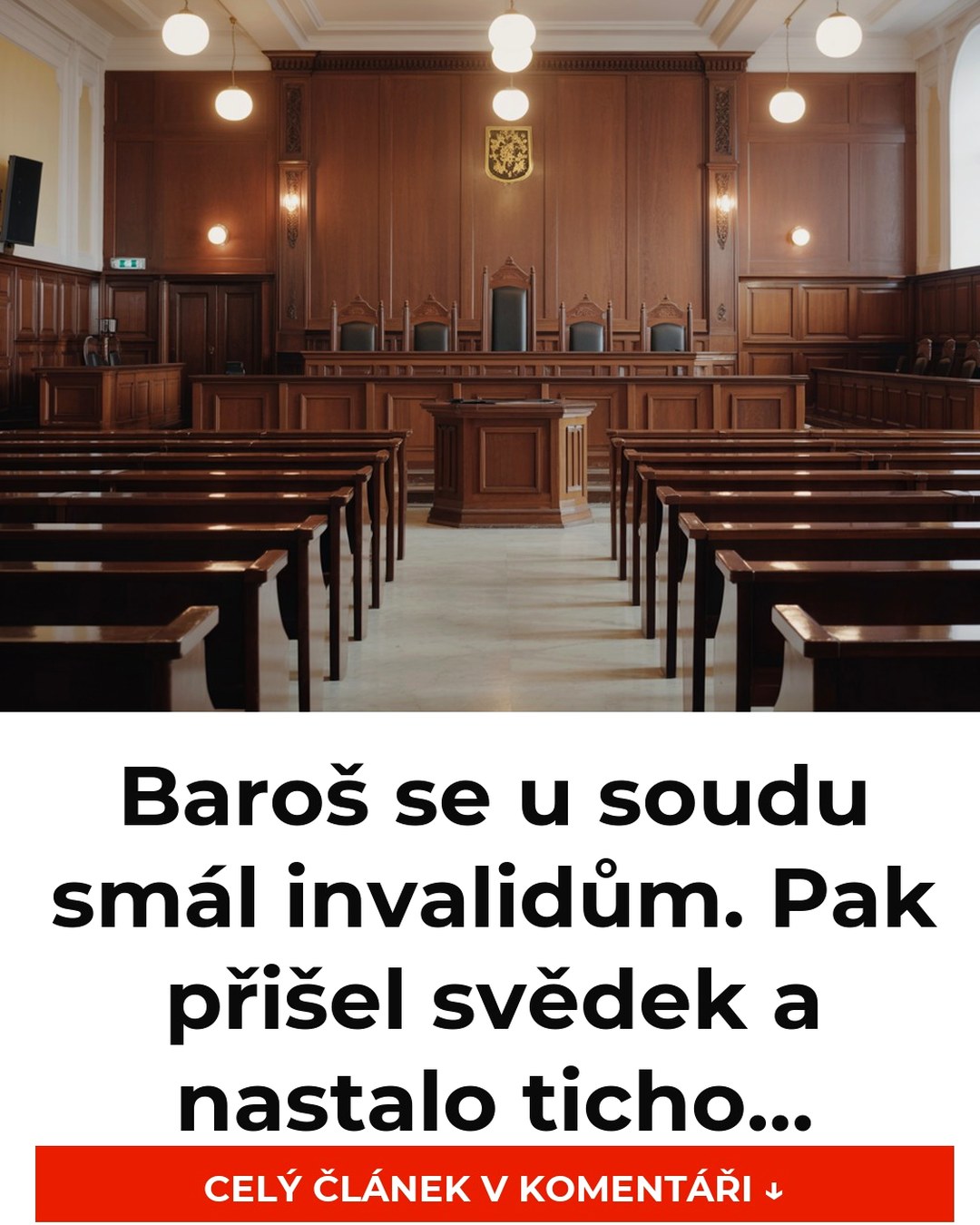 Baroš se u soudu smál invalidům. Pak přišel svědek a nastalo ticho…