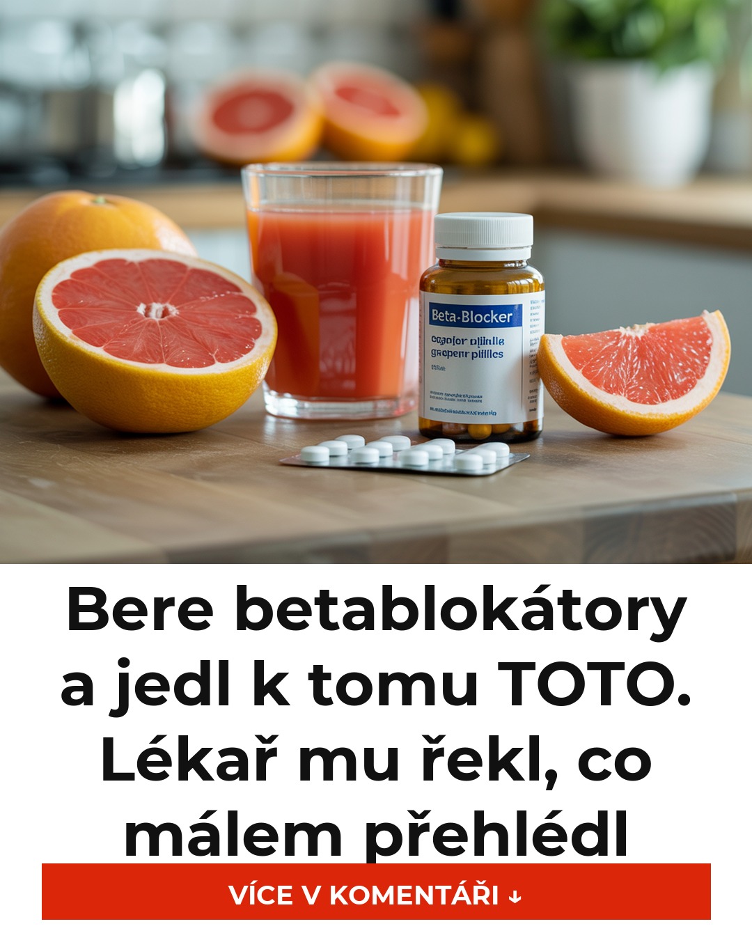 Bere betablokátory a jedl k tomu TOTO. Lékař mu řekl, co málem přehlédl