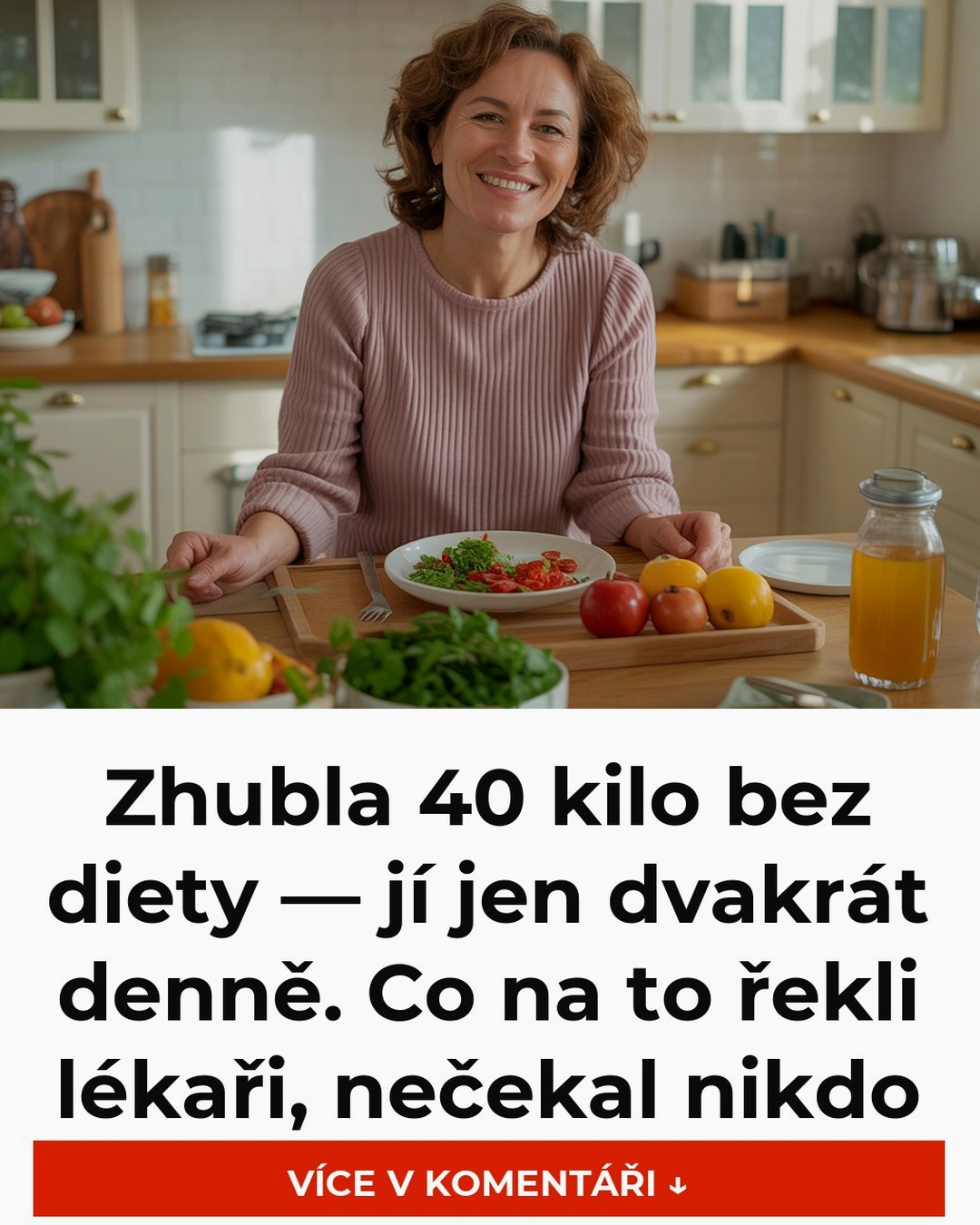 Zhubla 40 kilo bez diety — jí jen dvakrát denně. Co na to řekli lékaři, nečekal nikdo
