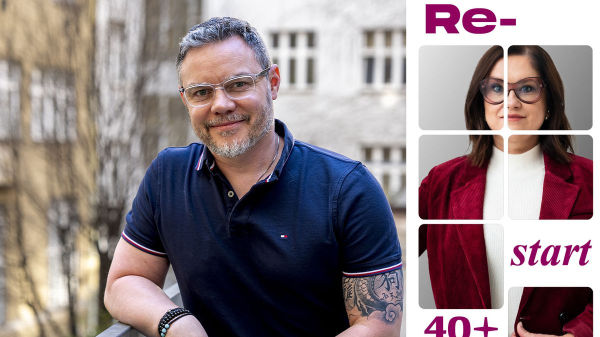 Muž s bolestí zad drží si bedra