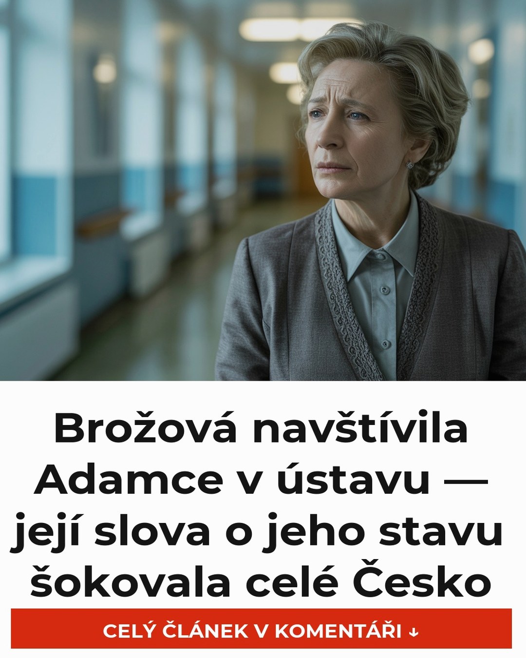Brožová navštívila Adamce v ústavu — její slova o jeho stavu šokovala celé Česko