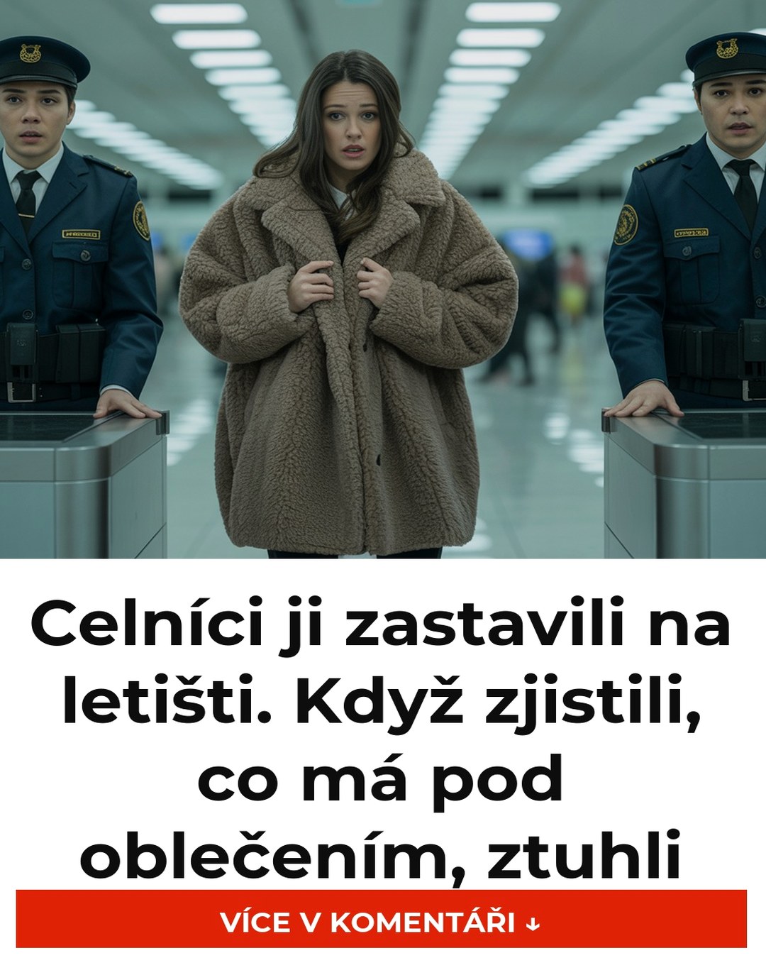 Celníci ji zastavili na letišti. Když zjistili, co má pod oblečením, ztuhli