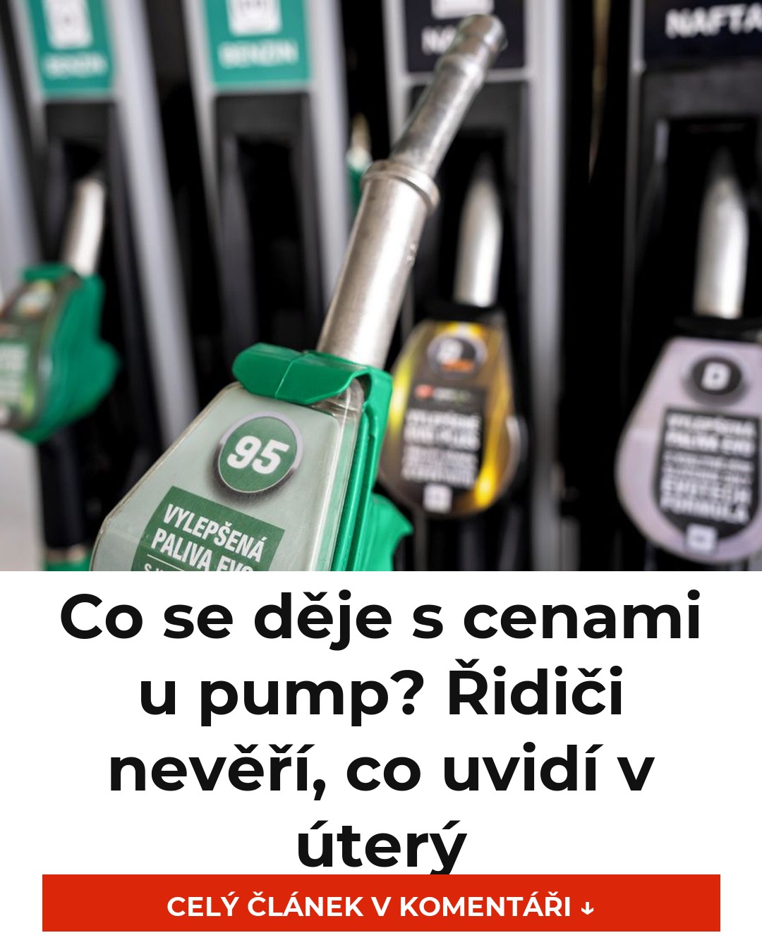 ⛽ Co se děje s cenami u pump? Řidiči nevěří, co uvidí v úterý