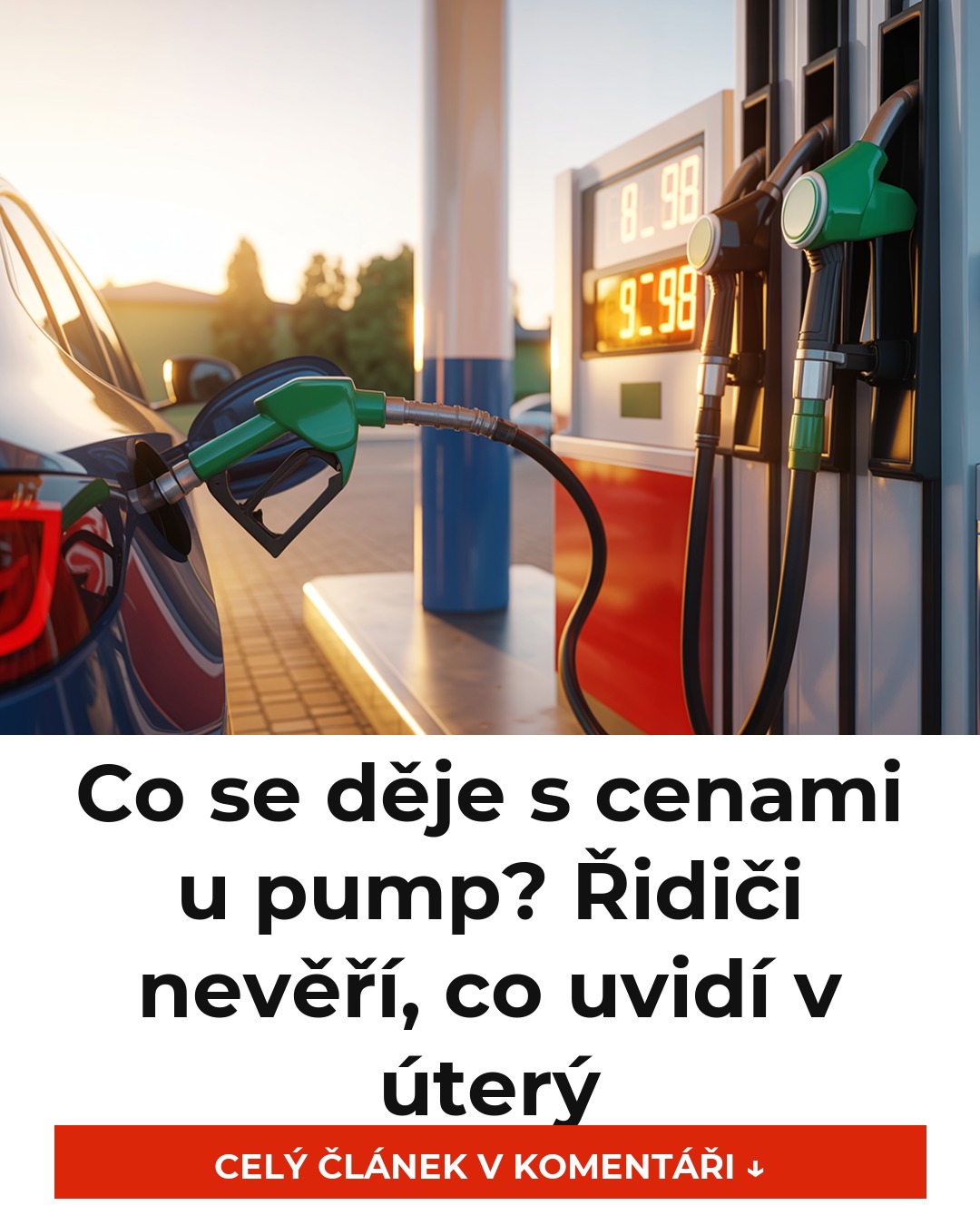 ⛽ Co se děje s cenami u pump? Řidiči nevěří, co uvidí v úterý