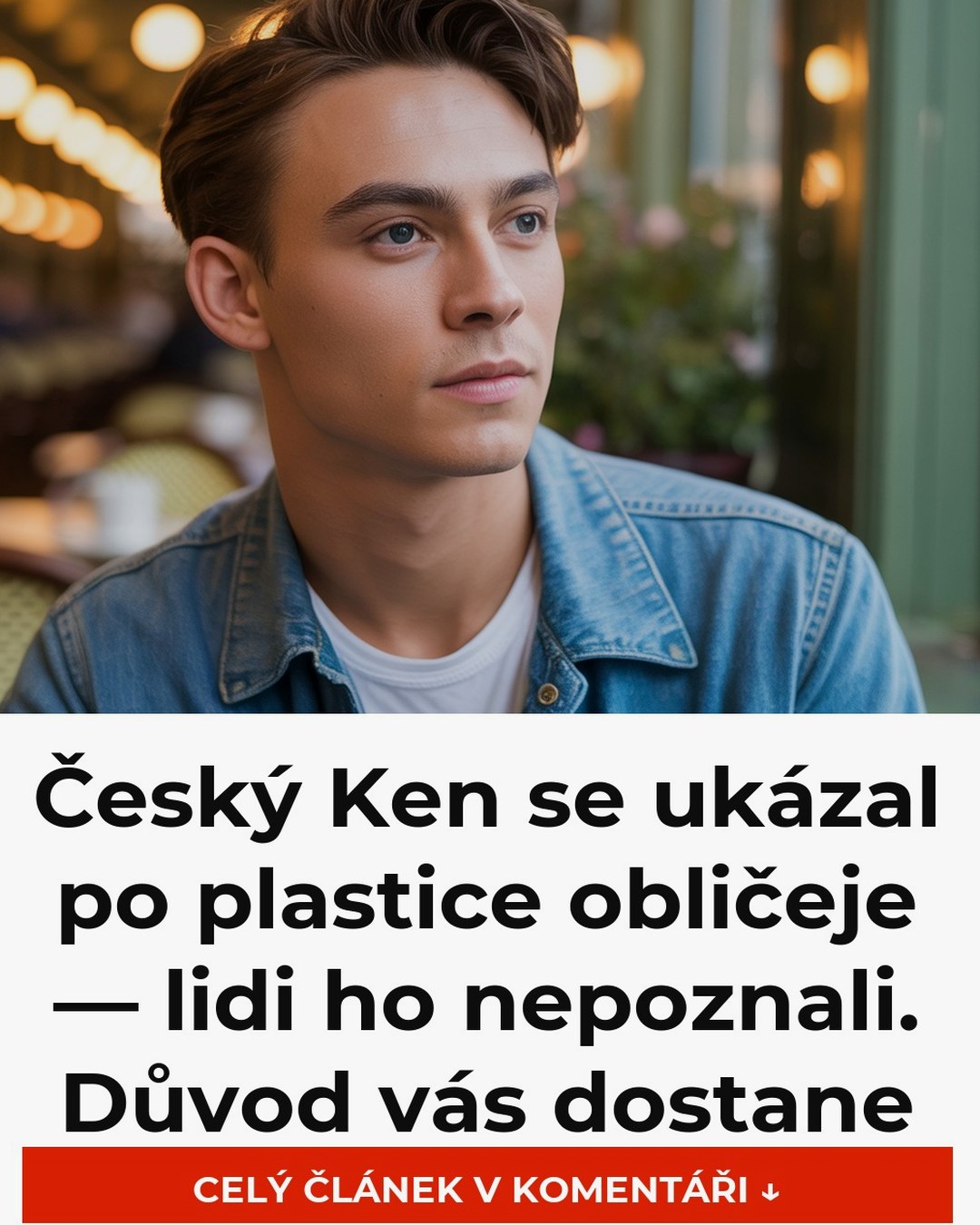 Český Ken se ukázal po plastice obličeje — lidi ho nepoznali. Důvod vás dostane