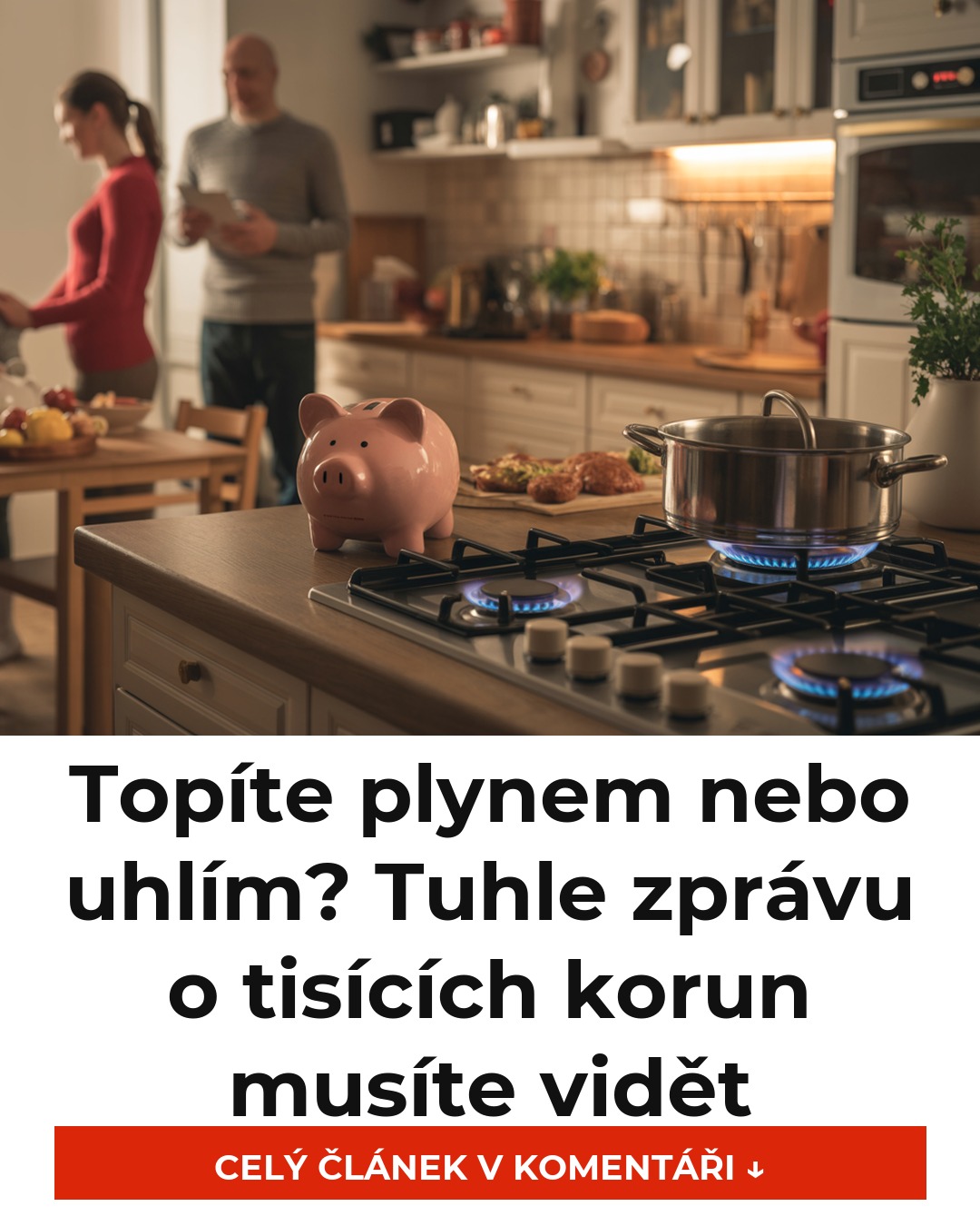 Topíte plynem nebo uhlím? Tuhle zprávu o tisících korun musíte vidět