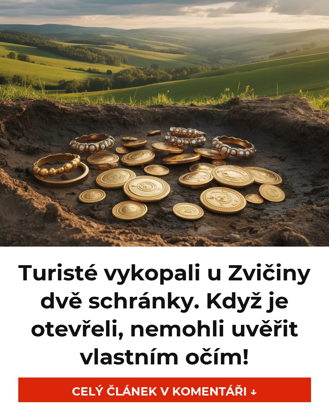 Turisté vykopali u Zvičiny dvě schránky. Když je otevřeli, nemohli uvěřit vlastním očím!
