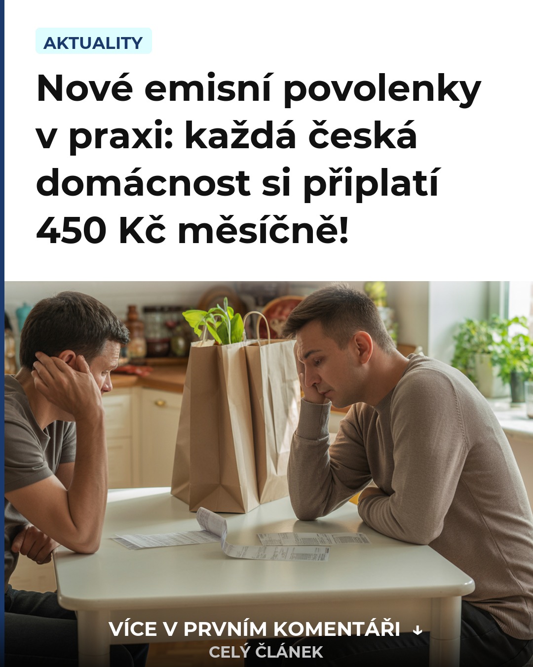 Nové emisní povolenky v praxi: každá česká domácnost si připlatí 450 Kč měsíčně!