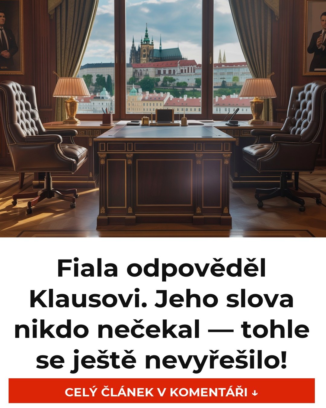 Fiala odpověděl Klausovi. Jeho slova nikdo nečekal — tohle se ještě nevyřešilo!