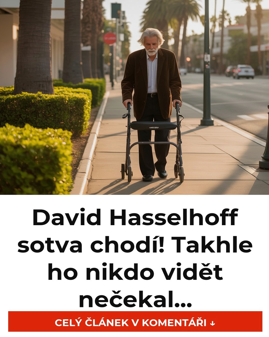 David Hasselhoff sotva chodí! Takhle ho nikdo vidět nečekal...