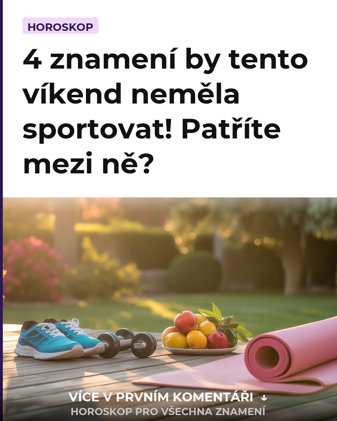 4 znamení by tento víkend neměla sportovat! Patříte mezi ně?