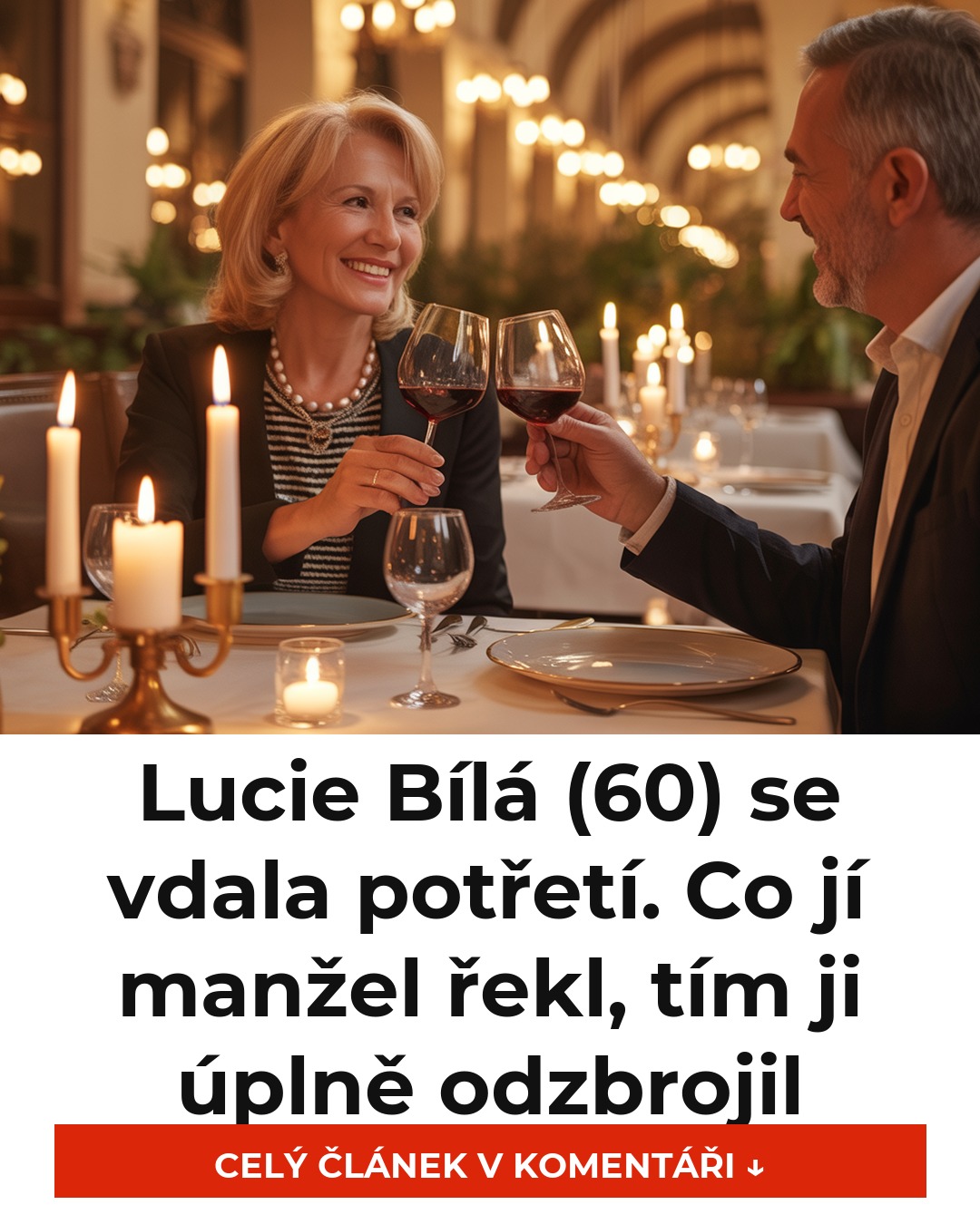Lucie Bílá (60) se vdala potřetí. Co jí manžel řekl, tím ji úplně odzbrojil