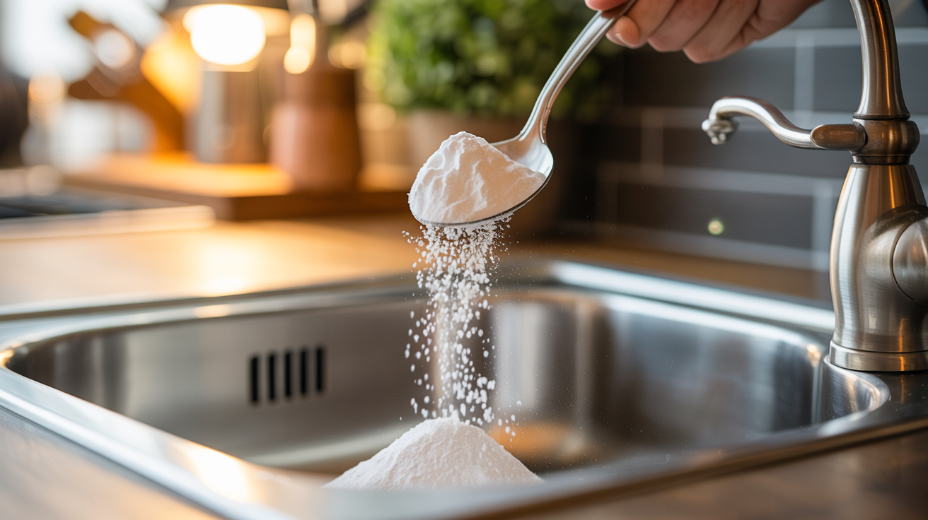 Lžíce jedlé sody do odtoku — po 15 minutách nevěříte