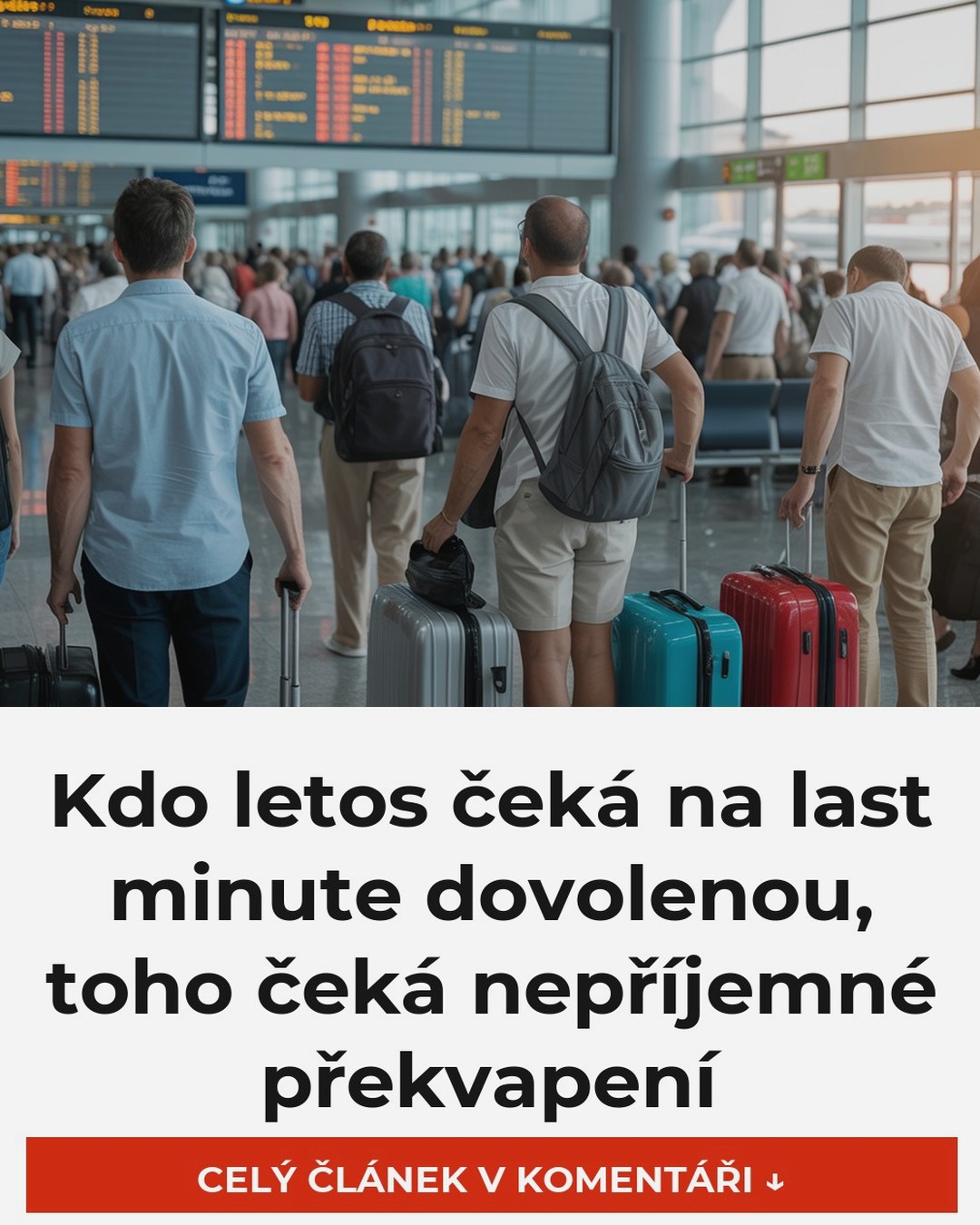 Kdo letos čeká na last minute dovolenou, toho čeká nepříjemné překvapení
