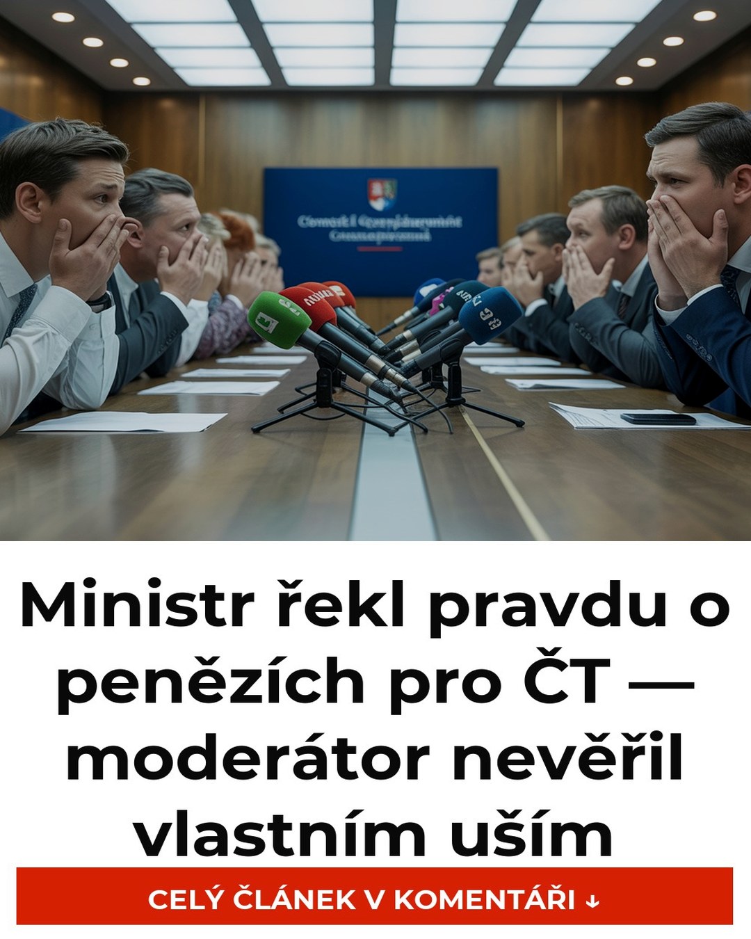 Ministr řekl pravdu o penězích pro ČT — moderátor nevěřil vlastním uším