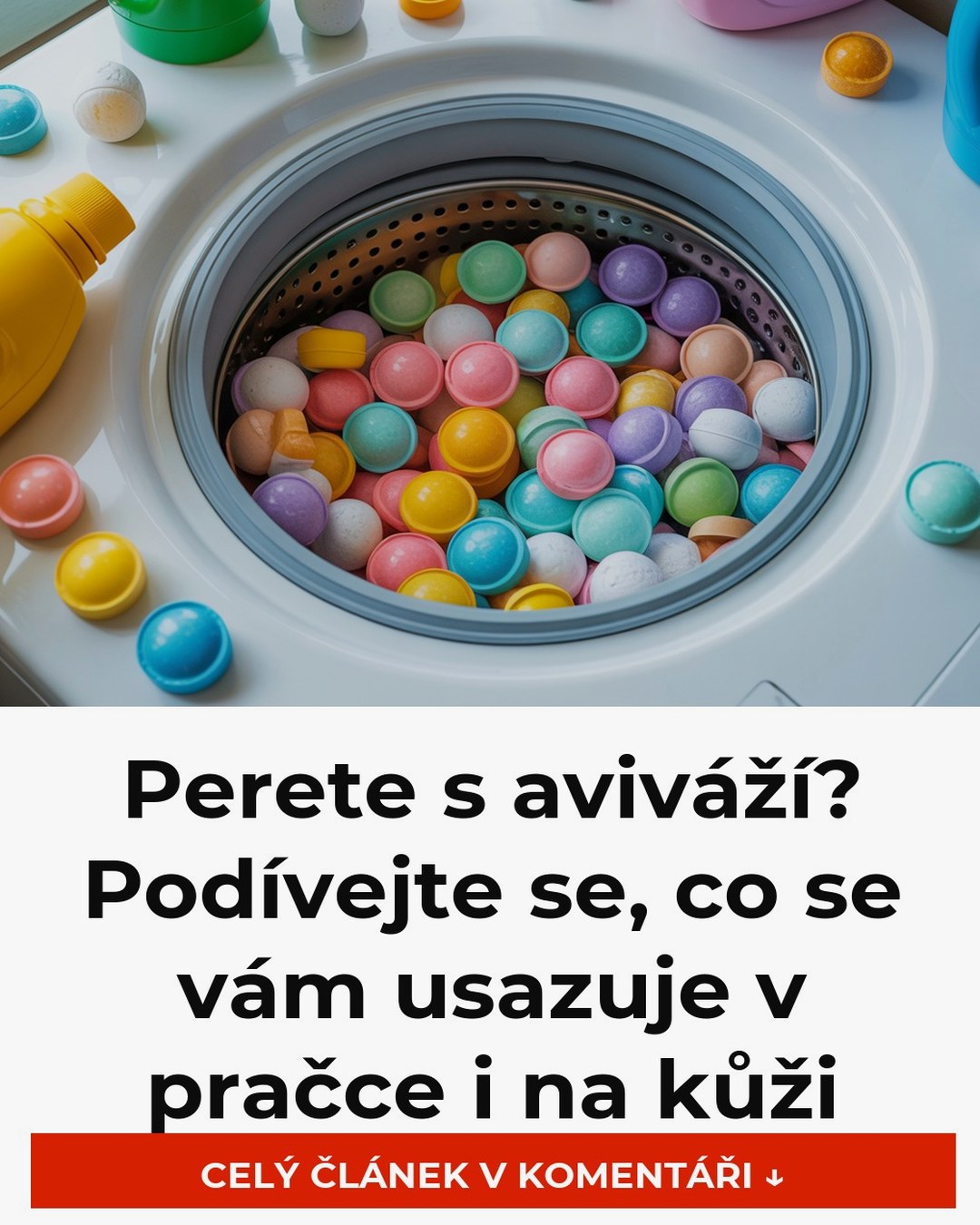 Perete s aviváží? Podívejte se, co se vám usazuje v pračce i na kůži