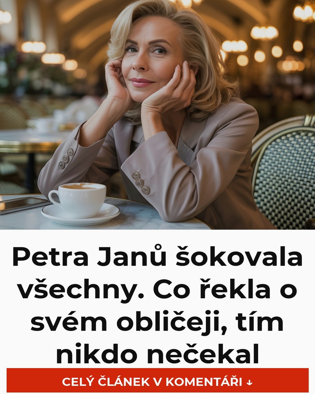 Petra Janů šokovala všechny. Co řekla o svém obličeji, tím nikdo nečekal