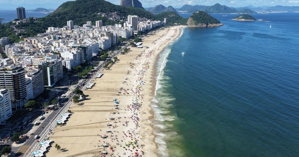 Pláž Copacabana v Riu de Janeiru