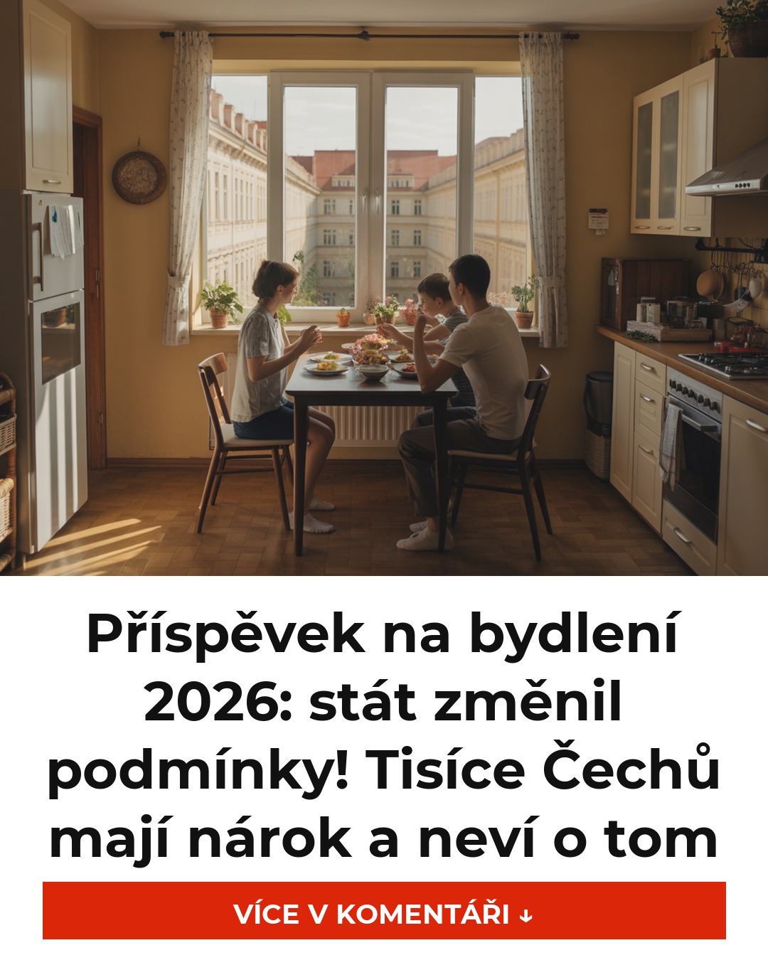 Příspěvek na bydlení 2026: stát změnil podmínky! Tisíce Čechů mají nárok a neví o tom