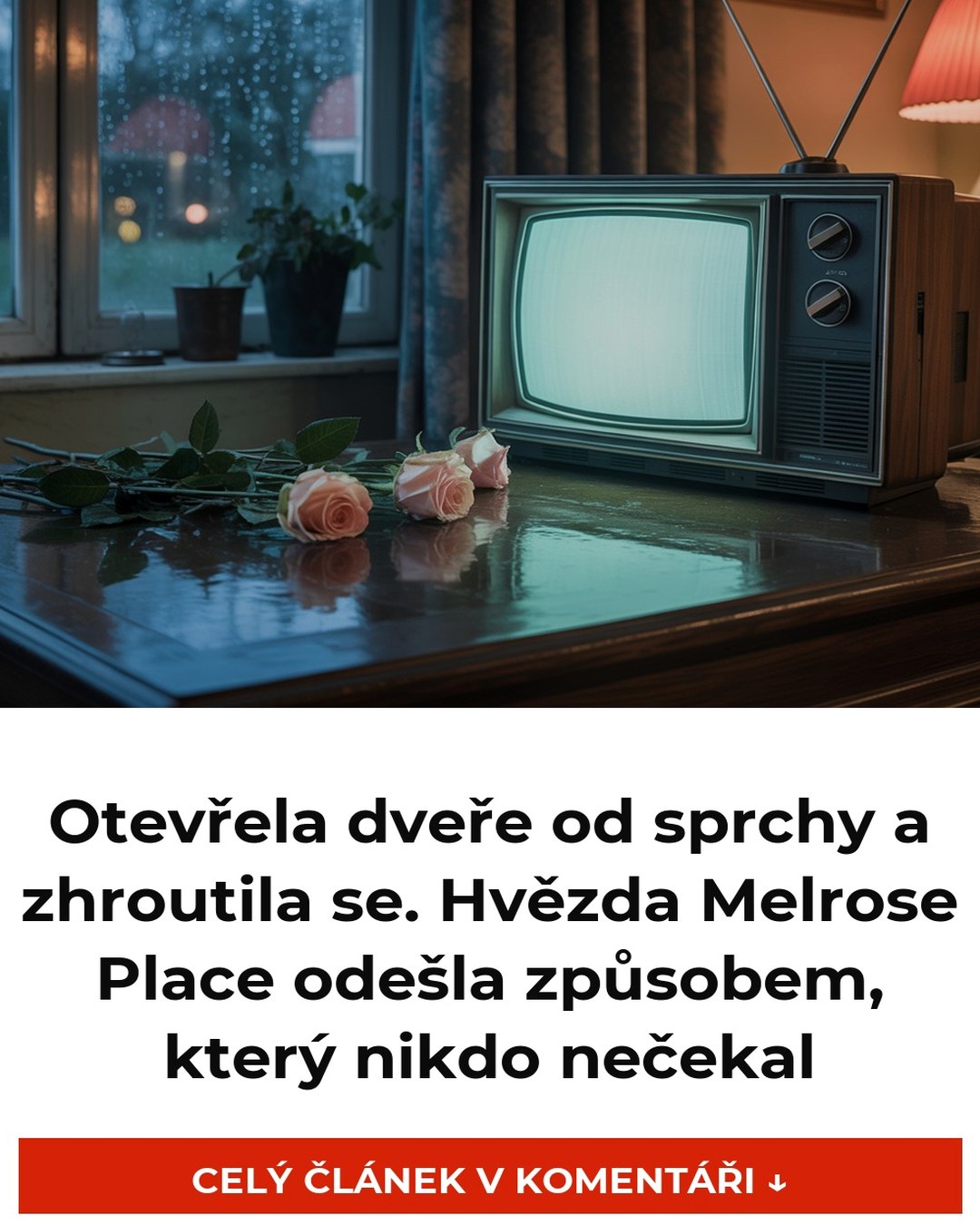 Otevřela dveře od sprchy a zhroutila se. Hvězda Melrose Place odešla způsobem, který nikdo nečekal