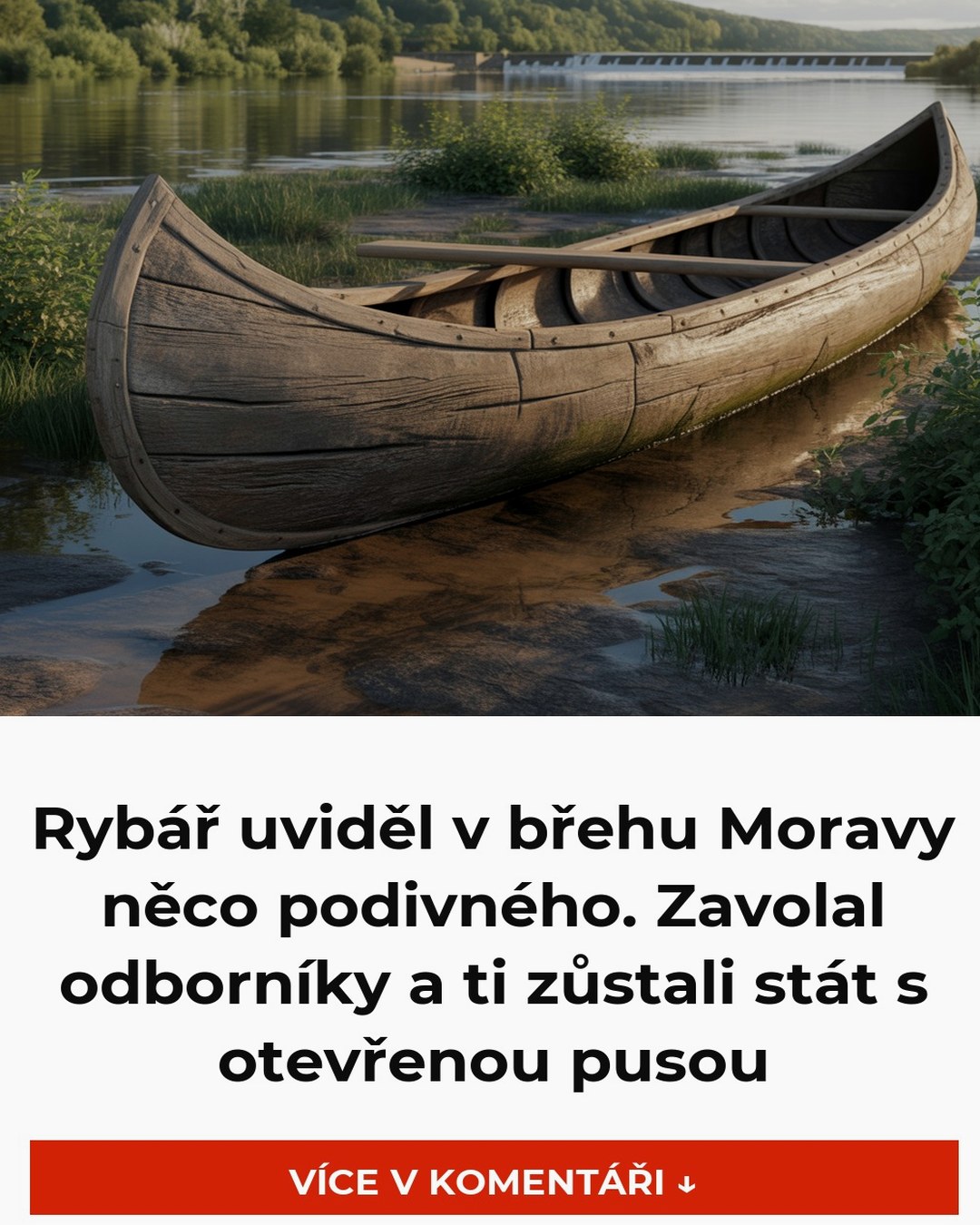 Rybář uviděl v břehu Moravy něco podivného. Zavolal odborníky a ti zůstali stát s otevřenou pusou