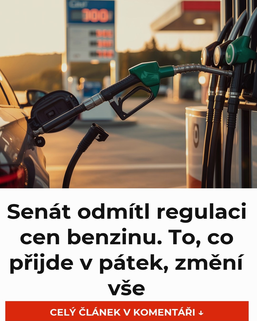 Senát odmítl regulaci cen benzinu. To, co přijde v pátek, změní vše
