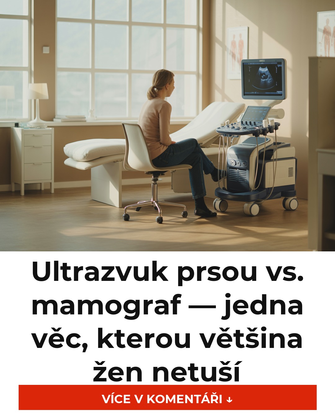 Ultrazvuk prsou vs. mamograf — jedna věc, kterou většina žen netuší